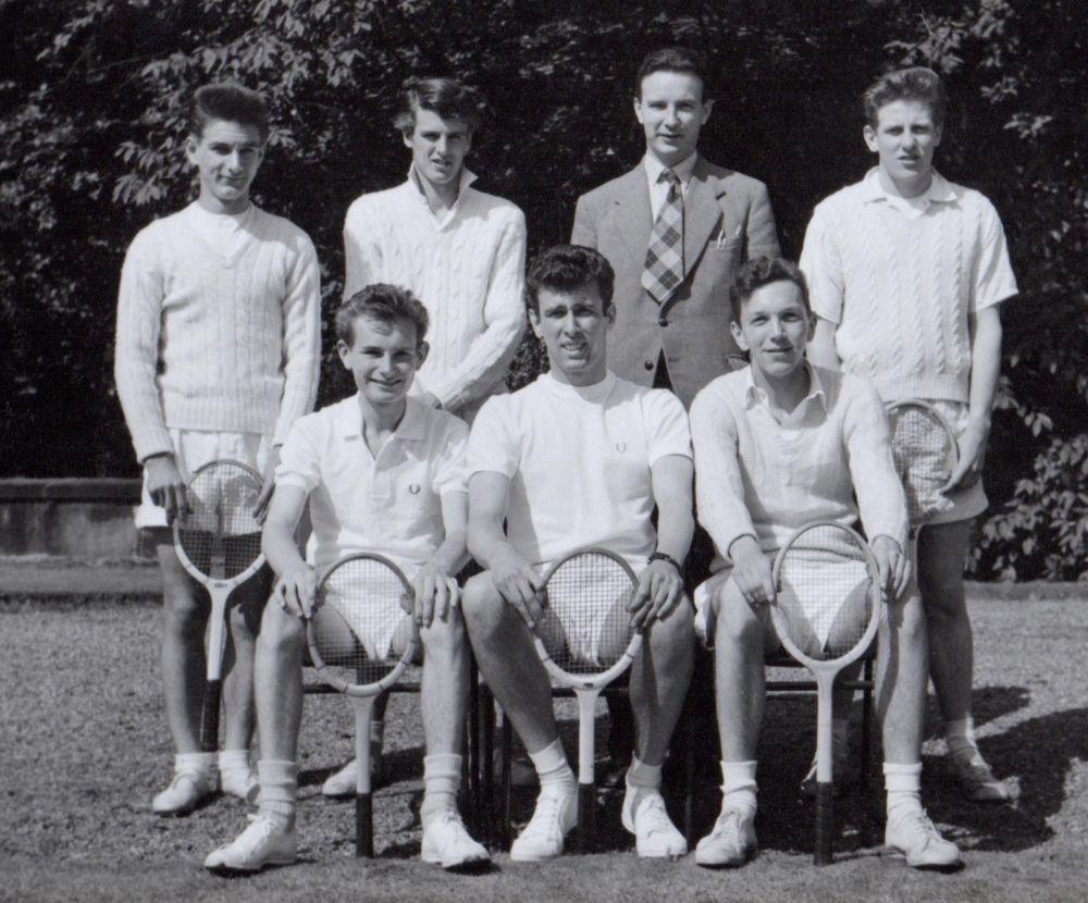 Tennis Back Row L-R: Robert Brett, Alan Ardron, Mr. C.