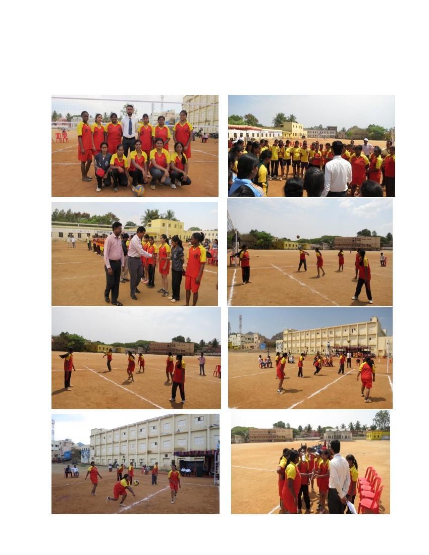Team Participated in Volleyball (Women) inter collegiate tournament