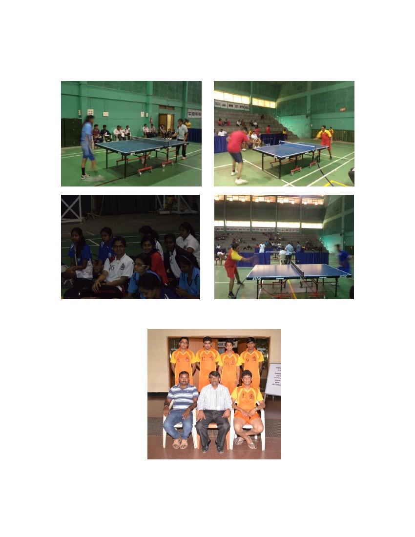 Team Participated in Table Tennis (Men & Women) inter collegiate tournament cum selection held at B. M. S. College of Law, Bangalore from 25th to 26th September 2014.