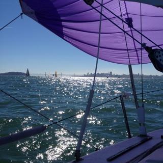 For those not familiar with a pursuit race, it is a race where the boat s handicap is built into the start. So, the slower boats start first and the faster boats follow all based on their PHRF rating.