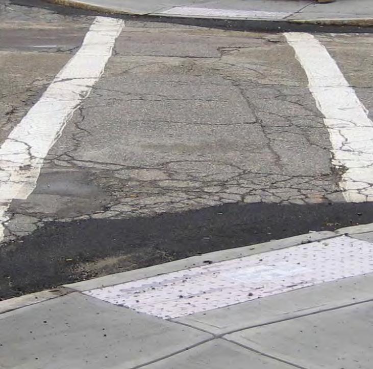 Safety Issue #3 Non-ADA Compliant Sidewalks (Corridor Wide) Observations: Route 3A sidewalks have issues mostly at narrow roadway areas and at some crosswalk locations.
