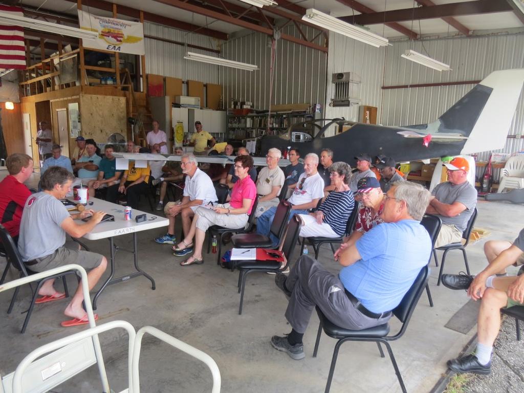 August 2018 Meeting photo wrap up Page 2 We had a good turn-out on a warm, sticky