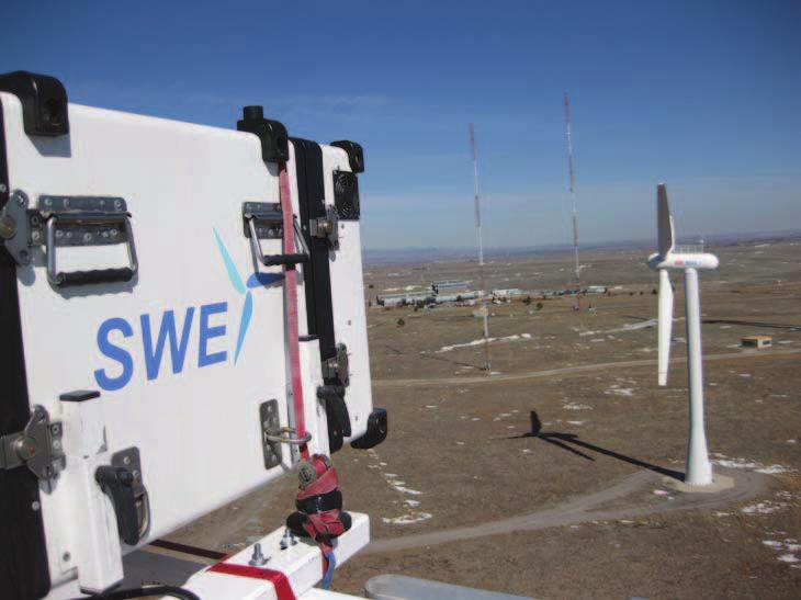 Six AREVA Wind M5000 turbines were installed in summer 2009, six REpower 5M turbines followed in 2010.
