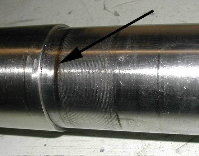 Cracks in marine propeller shaft Mainly caused due to the alternating stress.
