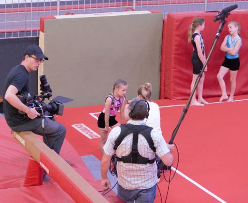 The club was the location for the BBC programme Treasure Champs and the Competition Squad gymnasts were filmed during one of their Friday training sessions.