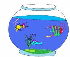 Make Your Own Fish Bowl By Quickcraft 1 Print page two and three. Children are to colour or collage the fish, on page three, and cut them out.