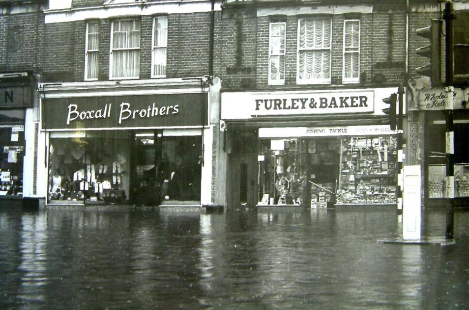 The picture below is one of many taken of the 1968 flood.