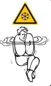2. Do not attempt to swim unless it is to reach a nearby craft, fellow survivor, or a floating object on which you can lean or climb. Swimming increases the rate of the body heat loss.