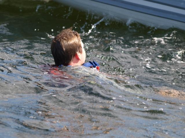 vertical measurement from the water surface to the lowest point where a person s airway may be impeded is commonly referred to as freeboard.