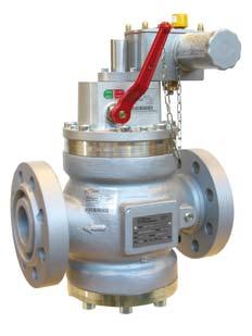 Main Features SBC 782 is a slamshut valve with self operated actuation and manual resetting.