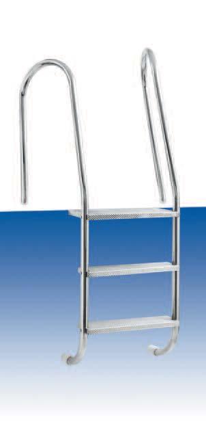 Ladders Deck Level Access Ladders To BS EN 13451 2: 2001 Stainless mirror polished tubular side