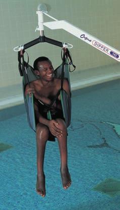 The Oxford Dipper is for use at swimming pools, therapy pools and