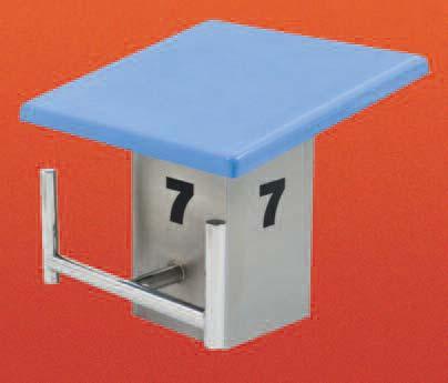 Competition Equipment R.706 Competition Block To BS EN 13451 2: 2001 Standard pool competition starting block.