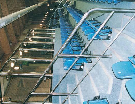 Balustrading & Galleries M & G Olympic balustrading will complete any leisure facility.