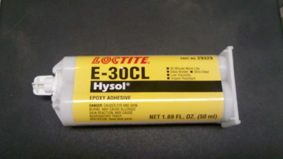 Chemical Name: E-30 CL Epoxy Adhesive Manufacturer: Hysol Container