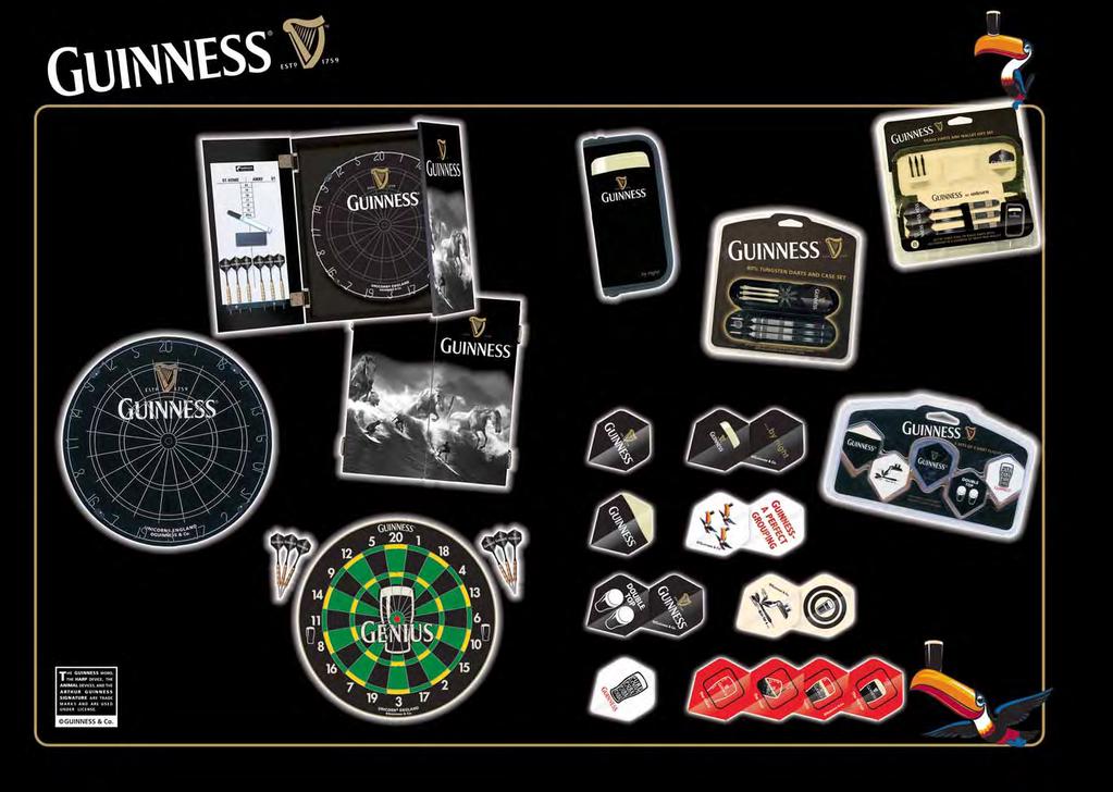 BY Guinness by Unicorn dart products are not available worldwide. Contact Unicorn Customer Services assist@unicorngroup.com to register interest and for up to date territory availability.