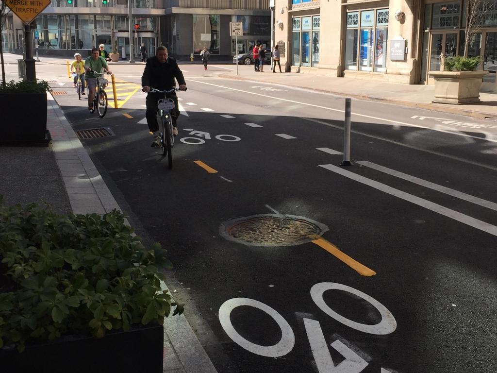 The practice f designing separated bike lanes is still evlving and until varius cnfiguratins have been