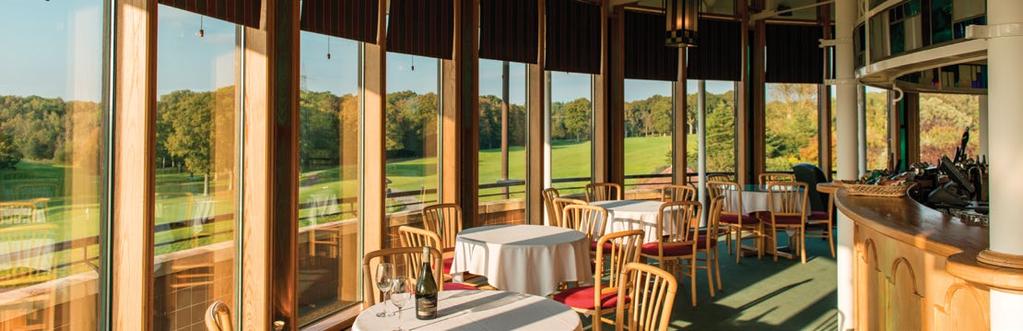 The clubhouse s excellent catering facilities and Hunnington s restaurant overlooks the 18th green on both courses and offers a glimpse of the beautiful surroundings and