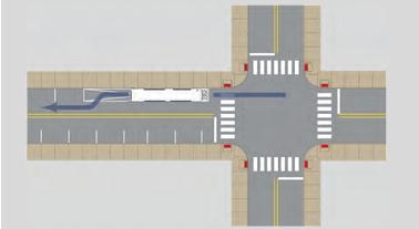 At peak hours, the intersection could be congested in the case of a road with high bus capacity due to long dwelling times at stops for passenger exchange. 3.2. Near-side stop Figure 2.