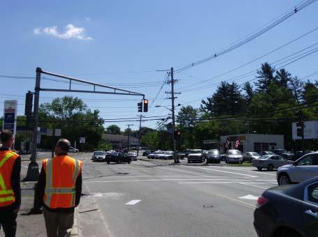 Safety Issue #2. Intersection Control and Geometry Observations: The Route 27 eastbound and westbound approaches operate using permissive left turns.