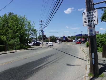 Safety Issue #3. Sight Distance Observations: Horizontal curves along the Route 27 westbound approach and the Massasoit Boulevard northbound approach may impact the sight lines to the signal.