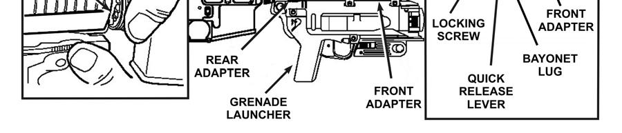 ATTACH THE M320/M320A1 GRENADE LAUNCHER TO A HOST WEAPON 1-45.