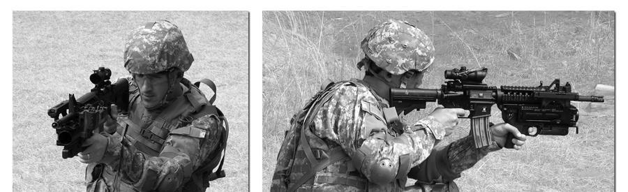 Preliminary Marksmanship and Mechanical Training (6) Pull the weapon firmly into your shoulder. (7) Pull your right elbow in close to your body to help you apply rearward pressure to the weapon.