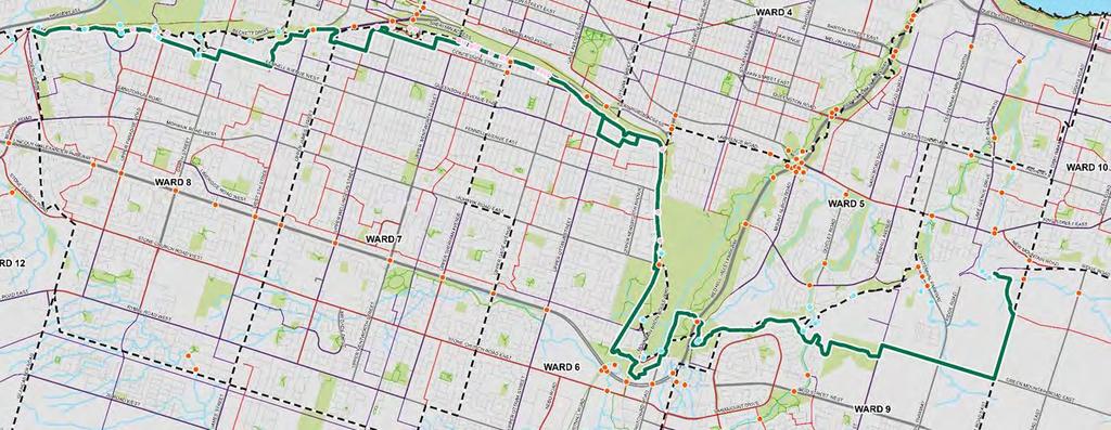 Proposed Trail Route Over 25 km of connected trail route