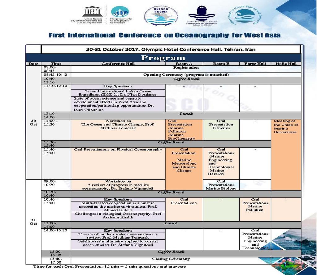 Annex 9 Program of First International Conference on