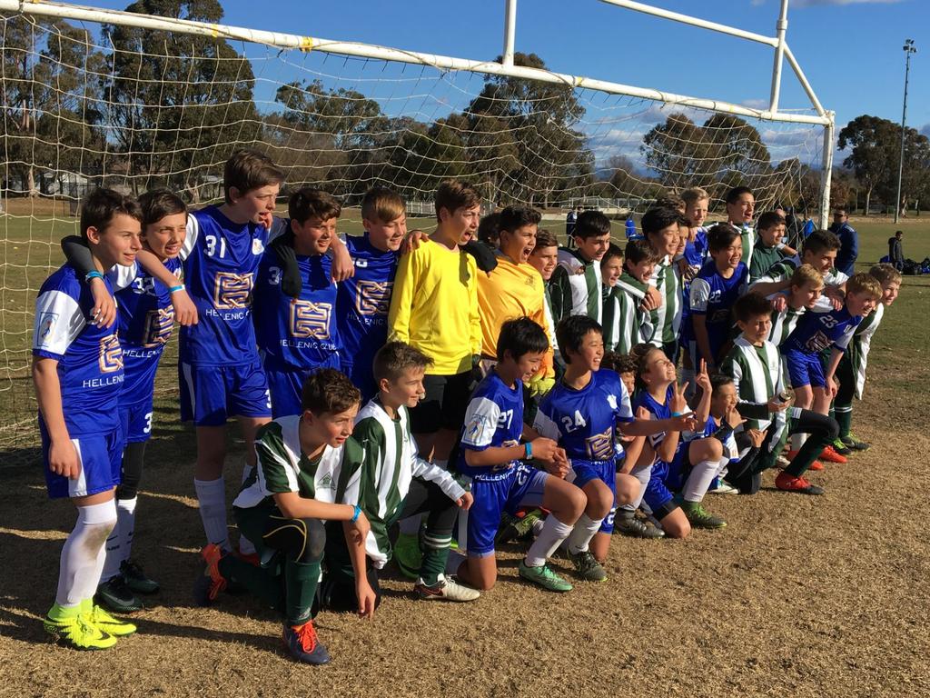 Kanga Cup U13 Green Team Kanga Cup 2017 - Trinity Green with Canberra Olympic The 2017 Kanga Cup provided the Under 13s Trinity Cup team with an opportunity to test themselves against national