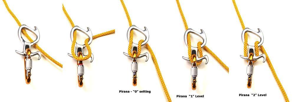 Petzl Pirana a Canyoneer s Rappelling Tool Pirana Basics The Pirana is a Figure Eight based Rappel Device made by Petzl specifically for canyoneering.