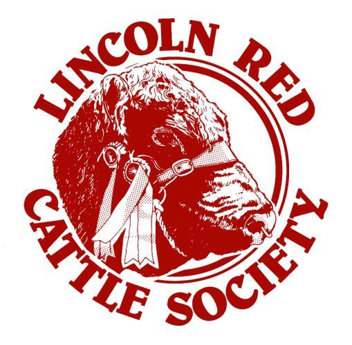 Lincoln Red Cattle Society 2016 Autumn Show and Sale Registered Pedigree Cattle 9 Bulls 74 Females Includes