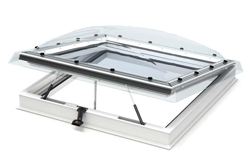 Visible features 4 Dome Insulation Frame Lining provides significant rain noise reduction and excellent sound insulation protects the insulating glass unit acrylic or polycarbonate clear or opaque