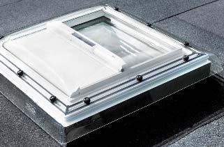 ZZZ 210 ensures a safe joint between frame and roofing material Frame extension with flange ZCE 0015 makes