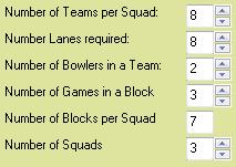Teams Tournament A Teams Tournament can be set up with one or more squads of bowlers.