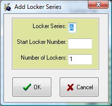 Lockers Creating a Locker Series In order to rent out lockers to bowlers, the center must first create the lockers in the system to rent out.