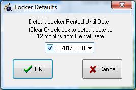 Setting Locker Due Date or Anniversary Dates To set the yearly due dates for lockers or allow 12 month anniversaries, simply follow these easy steps: 1.