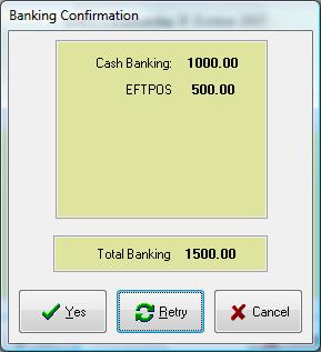 Entering Banking For Shift 1 Banking for Shift 1 can be entered at anytime while Shift 2 is opened. Computer Score recommends entering banking as soon as the banking for Shift 1 is known.