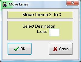 Moving Lanes & Bowlers Moving Lanes To move a lane from one lane to another, simply follow these easy steps: 1. Select the lane that needs to be moved 2.