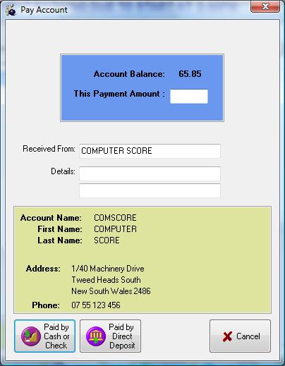 Account & Tab Transactions Creating a New Account or Tab (while transacting) To create a new account or tab after the Payment button has been pressed, simply follow these easy steps: 1.