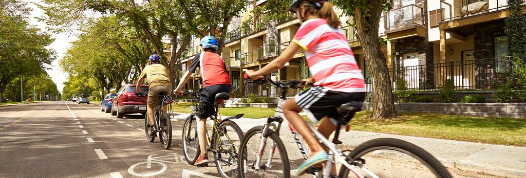 WHAT WE HEARD 65% of respondents agree that there are destinations within biking distance in Lethbridge 65% of adults living in Lethbridge