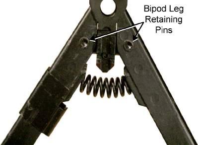 TM 8370-50107-IN/18 0017 00 4. Install the bipod leg retaining pins by slowly pushing the punch out with the retaining pin. Stake both ends of the pin. Refer to Figure 5.