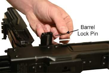 the barrel lock base. Refer to Figure 34. Figure 34. Installing the Barrel Lock Screw. 19. Insert the barrel lock pin into the base of the barrel lock assembly.