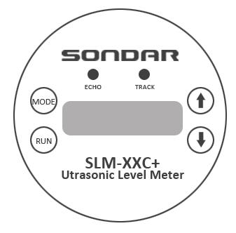 Chapter 3 How to use SLM300C/800C/990C Operating the Controller Display Whilst in the Run Mode, the 4 digit LCD display will show the current level reading in centimeter/feet, it will also display a