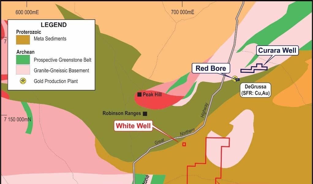 Meekatharra gold portfolio Garden Gully Close to Andy Well plant (300ktpa) and Bluebird