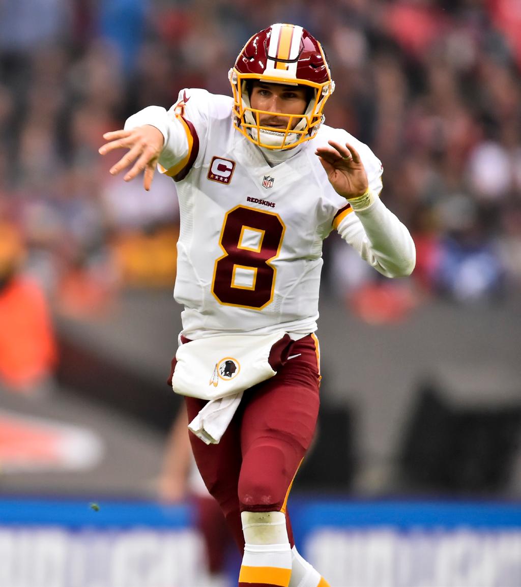GAME RELEASE @KIRKCOUSINS8 SINGLE-SEASON RECORD HOLDER Cousins set team records in completions, attempts, passing yards and 300-yard passing games in 2015 and met or exceeded those numbers in 2016.