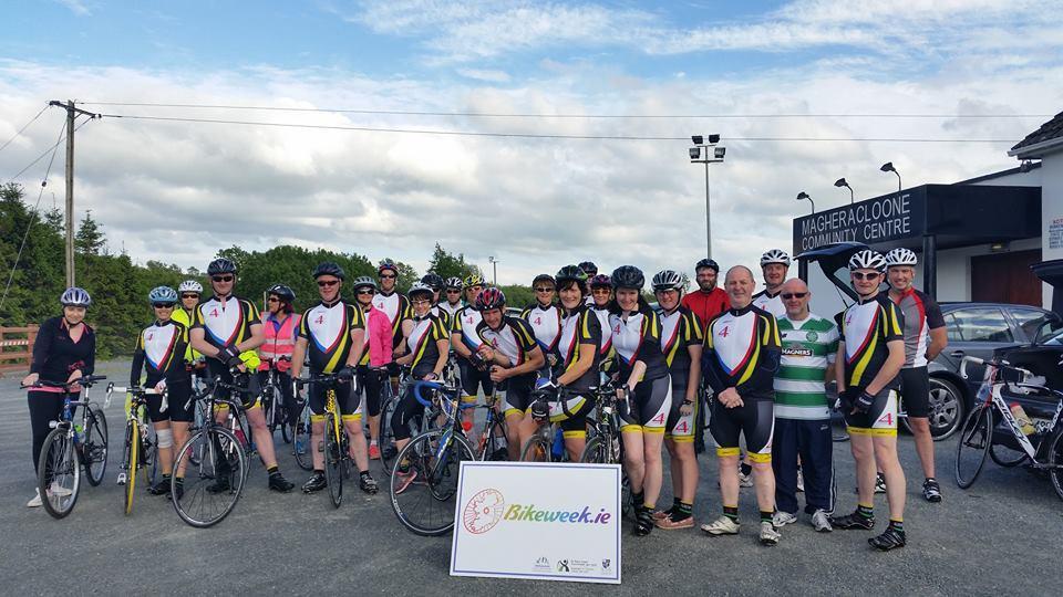 Community Cycling events Clones Cycling Club held a leisure sping for club members and members of the wider community while also hoisting a fun cycle event at the Peace Link