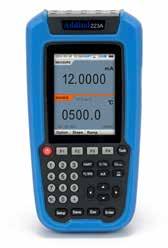 Additel 221A, 222A & 223A Multifiction Documenting Process Calibrators Sourcing, simulating and measuring pressure, temperature and electrical signals Smartphone-like menu and interface make the