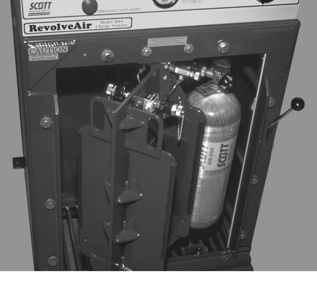 3 - RevolveAir Operation 6. Rotate the chamber door 180 until it clicks into position. Use extreme caution when rotating the chamber door.