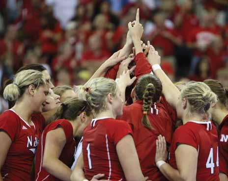 Middle: The Nebraska volleyball team continued to rank among the nation s elite in 2009, producing four All-Americans en route to advancing to the Elite Eight